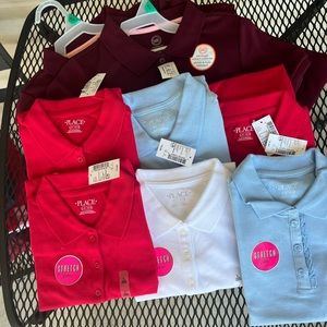 Girls uniform shirts